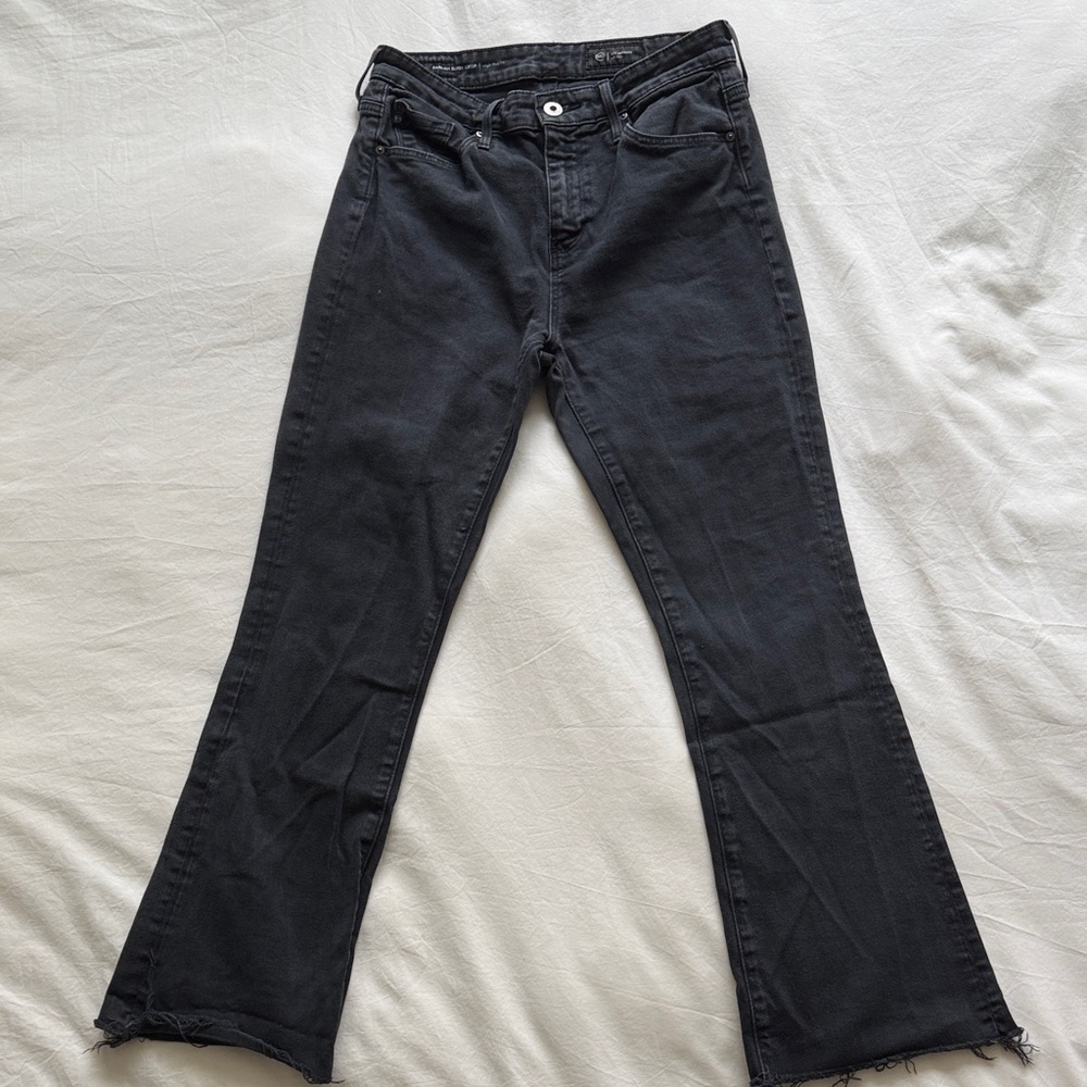 AG Adriano Goldschmied Black Flare Jeans